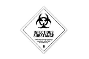 Class 6.2 Infectious Substance Sticker