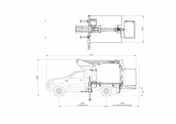 Versalift VTL35 on Ford Ranger Compact Truck - Image 10