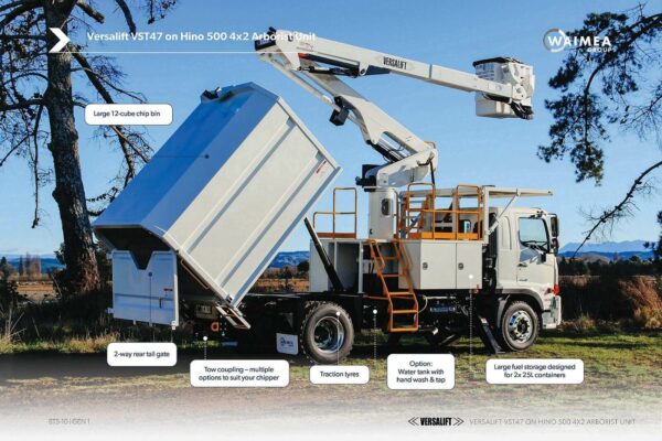 Versalift VST47 on Hino FG1628 Arborist Truck - Image 6