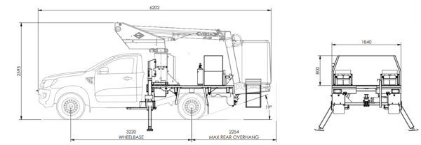 Versalift VTL31 on Ford Ranger 4x4 - Image 9