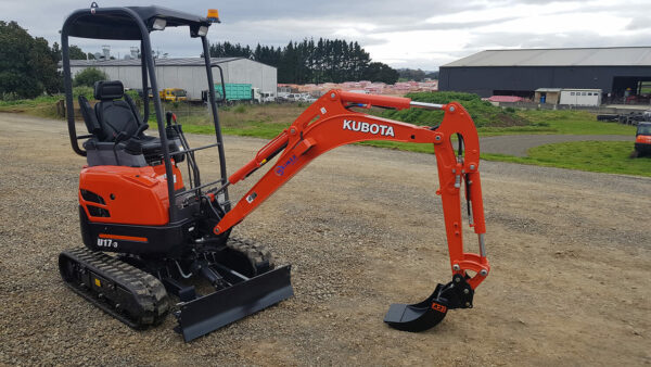 Kubota U17-3 2020 with single axle trailer - Image 4