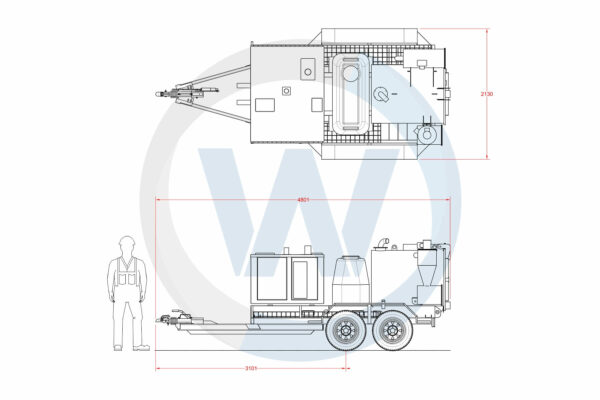 Allvac AV850 Vacuum Unit - trailer mounted - Image 3