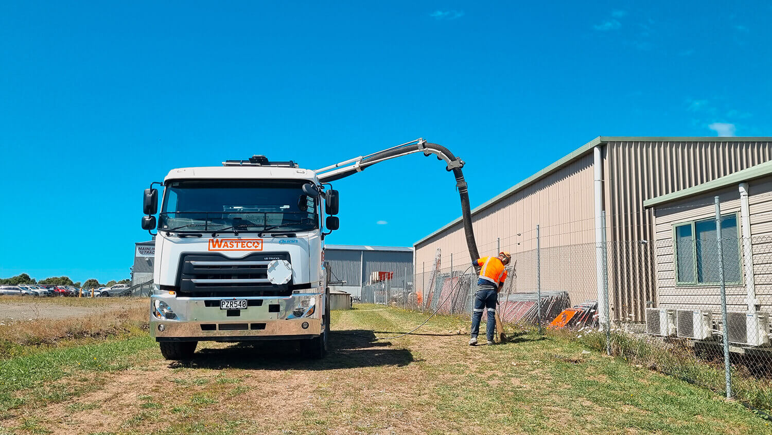Seen in action WasteCo with their Allvac® AV7000H Waimea Group NZ Ltd
