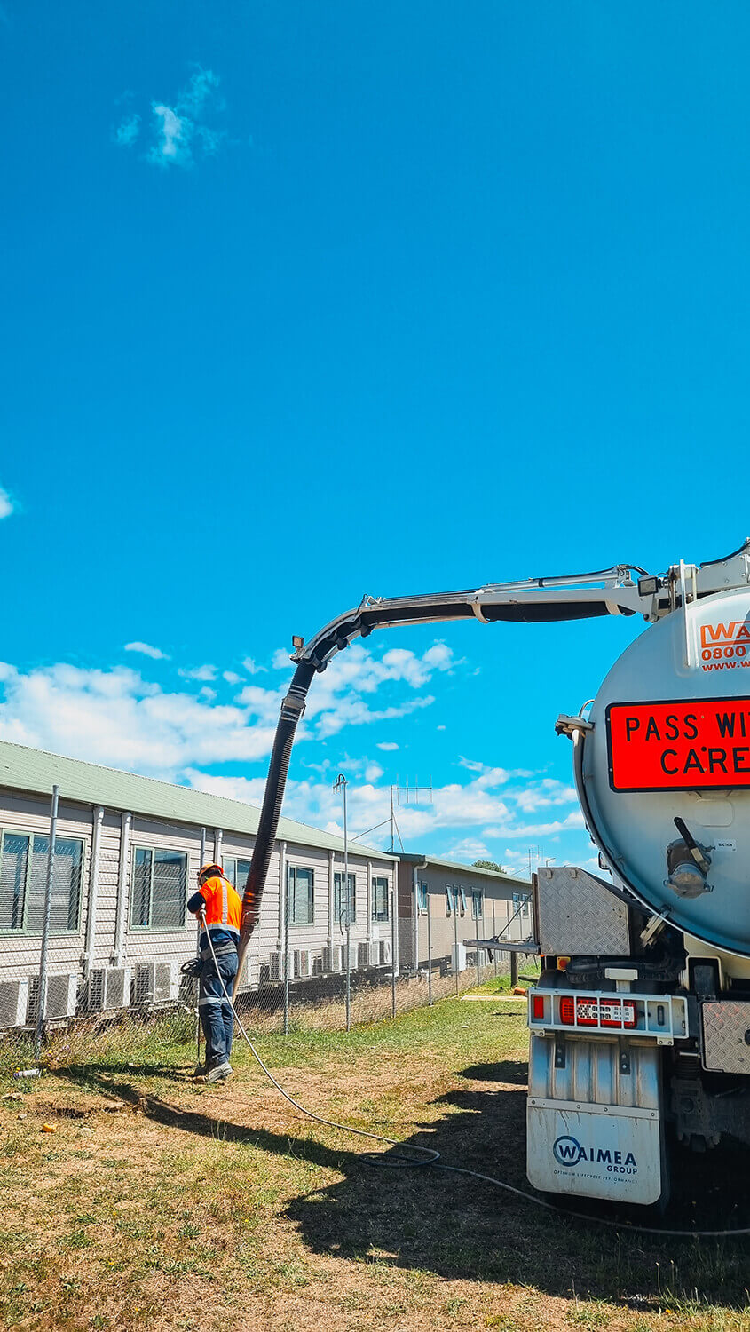 Seen in action WasteCo with their Allvac® AV7000H Waimea Group NZ Ltd