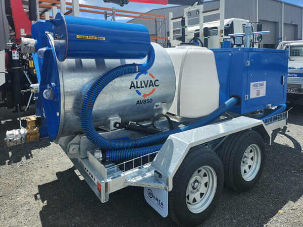 BTV6-2 Allvac® AV850 Full Door Hydro Excavator  on Tandem Trailer