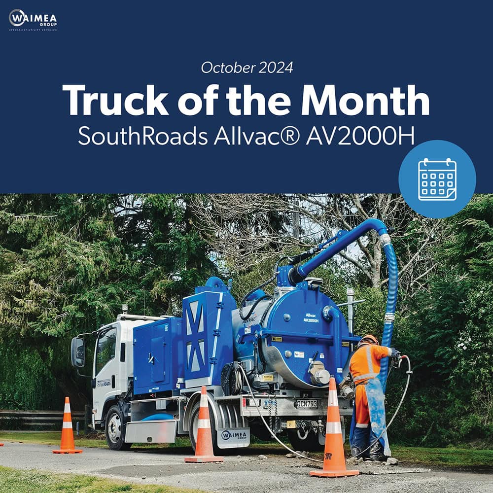 SouthRoads Allvac® AV2000H hydrovac precisely locating a water main leak in Dunback, Otago.