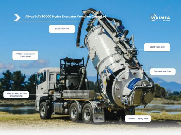 Allvac® AV8000C Hydro Excavator Combi on Quon - Image 11