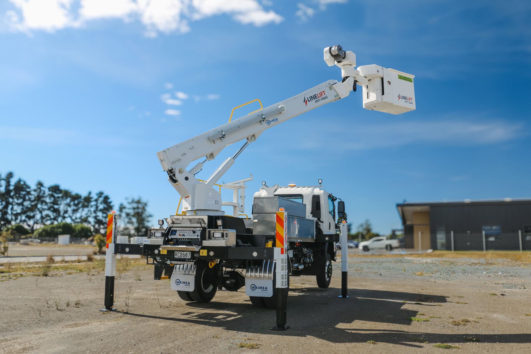 An EWP truck with new decals reading Linelift®