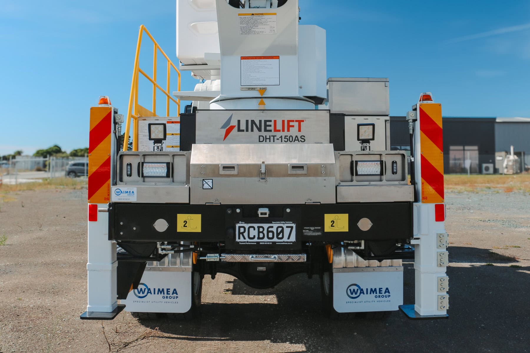 An EWP truck with new decals reading Linelift®