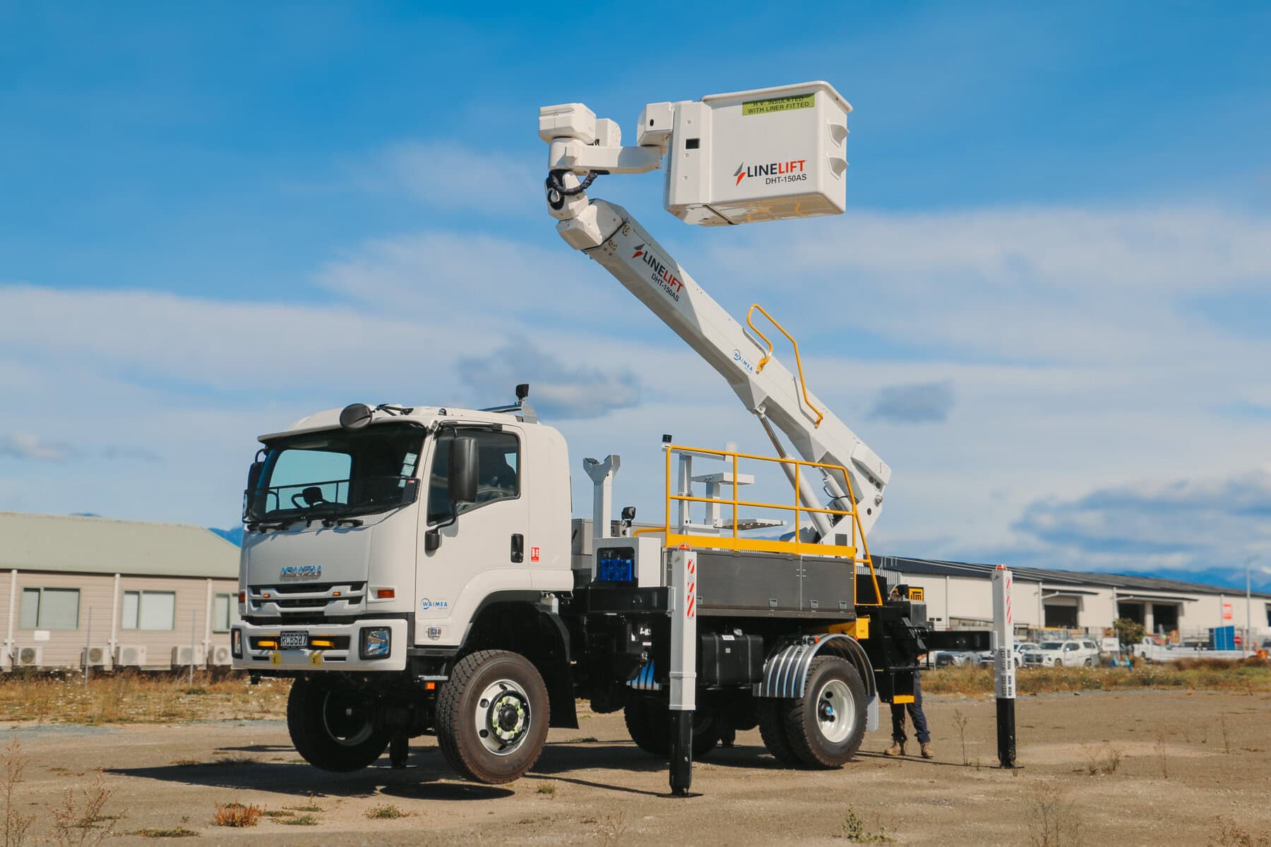 An EWP truck with new decals reading Linelift®