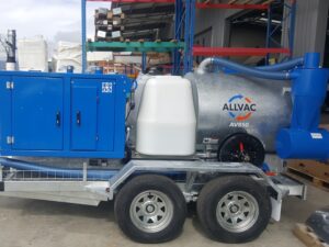 Allvac AV850 Vacuum Unit on trailer