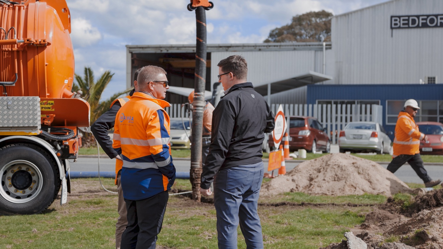 A close up shot of two business people shaking hands